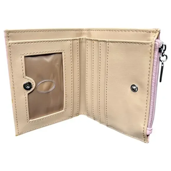 Guess Pink Leather Bifold Wallet Card Holder Coin Purse Los Angeles - Picture 7 of 9